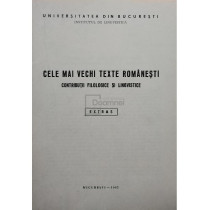 Cele mai vechi texte romanesti (semnata)