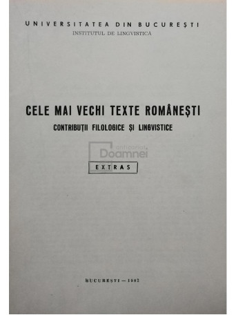 Cele mai vechi texte romanesti (semnata)