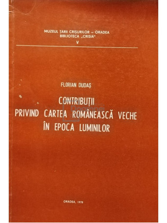 Contributii privind cartea romaneasca veche in epoca luminilor (semnata)