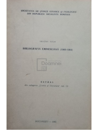 Bibliografia Eminesciana (1960 - 1964)