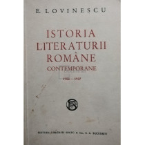 Istoria literaturii romane contemporane 1900 - 1937