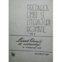 Predarea limbii si literaturii romane, vol. 8