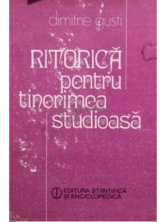 Ritorica pentru tinerimea studioasa (semnata)