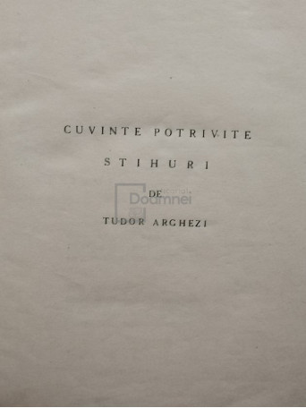 Cuvinte potrivite - Stihuri