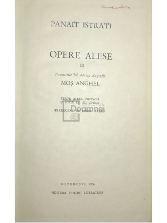 Opere alese, vol. 2 - Mos Anghel