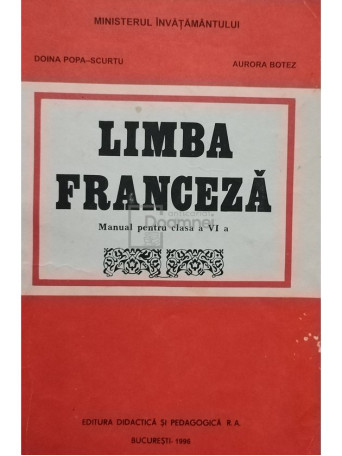 Limba franceza - Manual pentru clasa a VI-a