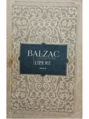 Balzac - Opere, vol. IV - 1958 - Brosata