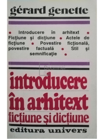 Introducere in arhitext fictiune si dictiune