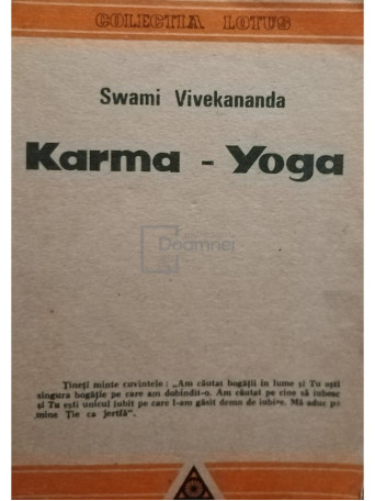 Swami Vivekananda - Karma yoga - 1990 - Brosata