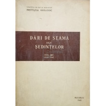 Dari de seama ale sedintelor, vol. LIV/1