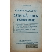 Chestii filosofice de estetica, etica, psihologie