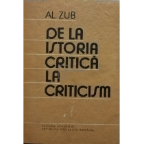 De la istoria critica la criticism