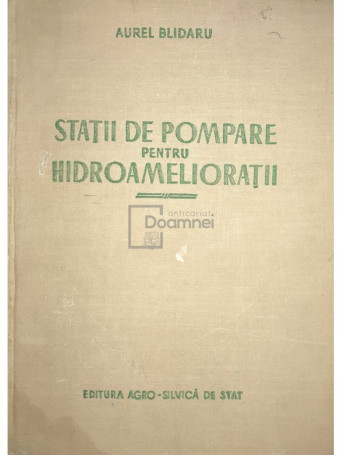 Statii de pompare pentru hidroamelioratii