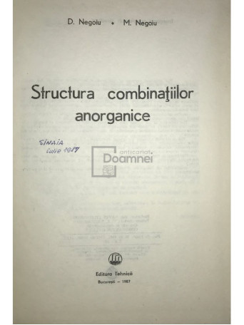 Structura combinatiilor anorganice