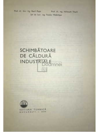 Schimbatoare de caldura industriale