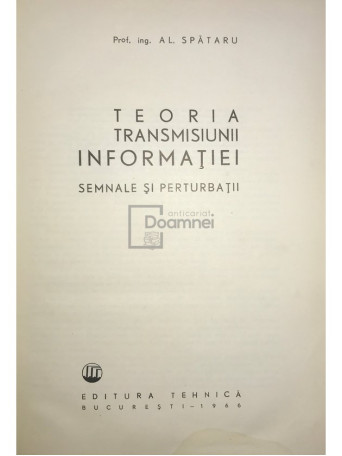 Teoria transmisiunii informatiei - Semnale si perturbatii