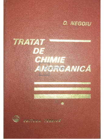 Tratat de chimie anorganica, vol. 1