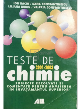 Teste de chimie 2001-2003