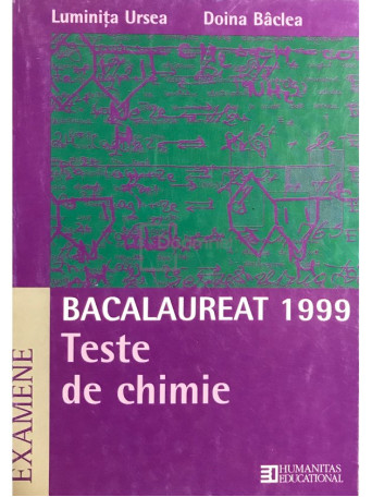 Teste de chimie. Bacalaureat 1999