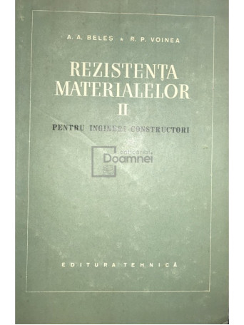 Rezistenta materialelor pentru ingineri constructori, vol. 2