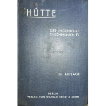 Hutte des ingenieurs taschenbuch, vol. 4