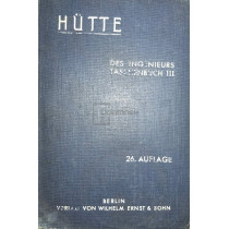 Hutte des ingenieurs taschenbuch, vol. III (1934)