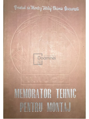 Memorator tehnic pentru montaj