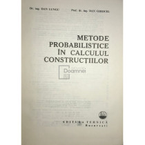 Metode probabilistice in calculul constructiilor