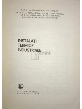 Instalatii termice industriale