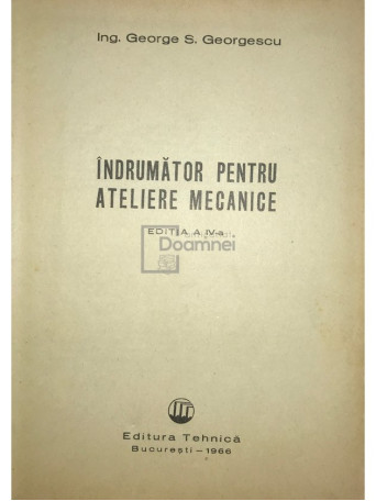 Indrumator pentru ateliere mecanice