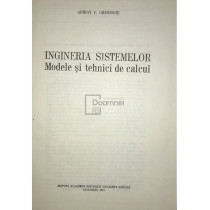 Ingineria sistemelor. Modele si tehnici de calcul