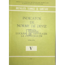 Indicator de norme de deviz pentru lucrari de ventilatie la constructii