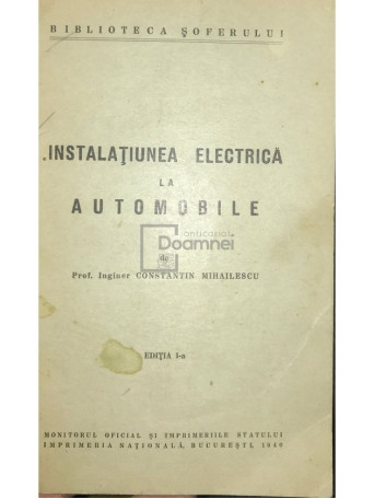 Instalatiunea electrica la automobile