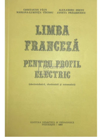 Limba franceza pentru profil electric