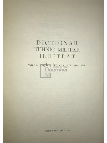 Dictionar tehnic militar ilustrat