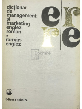 Virginia Cartianu - Dictionar de management si marketing englez-roman / roman-englez - 1973 - Cartonata