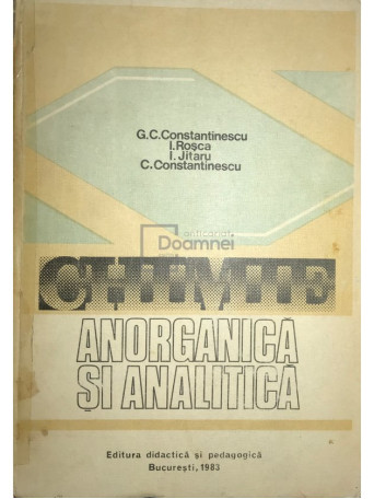 Chimie anorganica si analitica