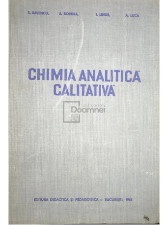 Chimia analitica calitativa