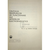 Calculul regimurilor de functionare ale sistemelor electroenergetice