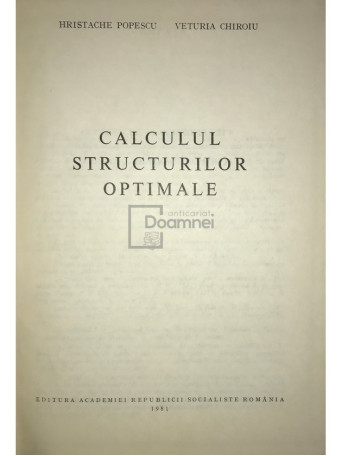 Calculul structurilor optimale