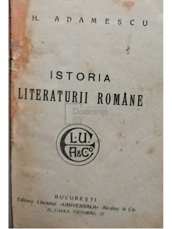 Istoria literaturii romane