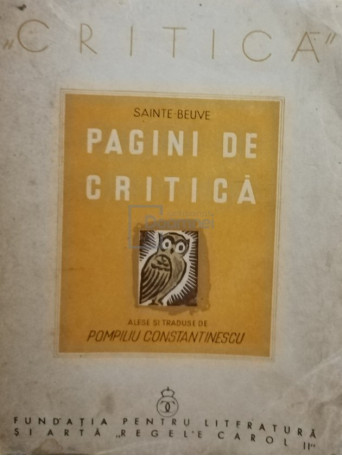 Pagini de critica