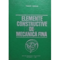 Elemente constructive de mecanica fina