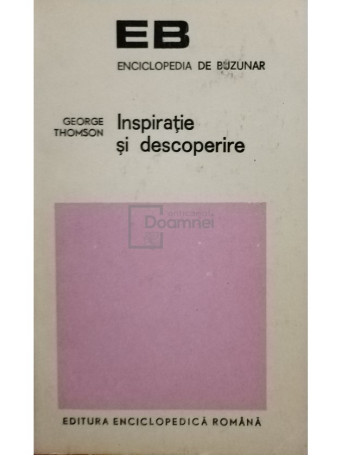 George Thomson - Inspiratie si descoperire - 1973 - Brosata