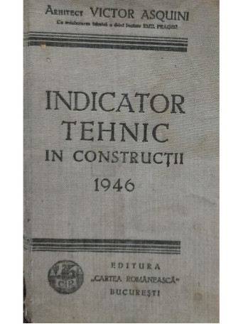 Indicator tehnic in constructii 1946