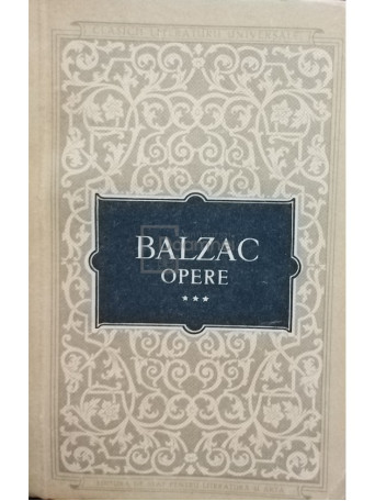 Honore de Balzac - Opere, vol. 3 - 1957 - Cartonata