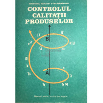 Controlul calitatii produselor. Manual pentru scoli de maistri