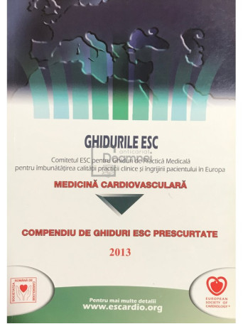 Compendiu de ghiduri ESC prescurtate - Medicina cardiovasculara