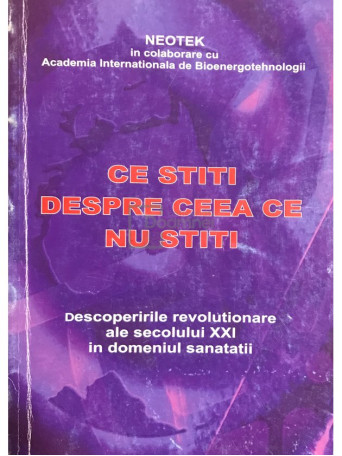 Ce stiti despre ceea ce nu stiti