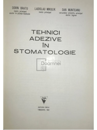 Tehnici adezive in stomatologie